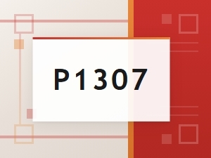 Vehicle Diagnostic Code P1307 Explanation