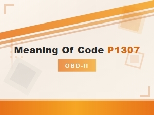 Meaning of Code P1307 in Vehicle Error Codes